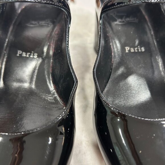 Christian Louboutin Miss Jane 55 Black Patent Mary Janes - Picture 3 of 7